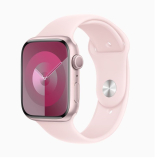 Apple Watch Series 9 41mm rózsaszín alumíniumtok, rózsaszín S/M sportszíj