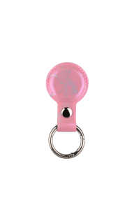 Uniq AirTag műbőr hatású pánt kulcstartóval rózsaszín