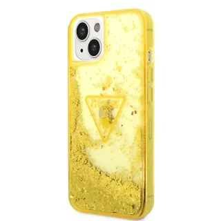 GUESS tok sárga csillámos (GUHCP14SLFCTPY) Apple iPhone 14 készülékhez