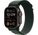 Apple Watch Ultra 2 GPS + Cellular, 49 mm-es fekete titántok, sötétzöld alpesi szíj