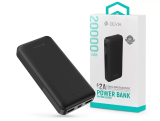 Devia Kintone Series V2 Power Bank - 2XUSB + Type-C + Micro USB - 20.000 MAH fekete színben