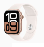 Apple Watch Series 10 GPS 42mm rozéarany alumíniumtok, lágy rózsaszín sportszíj