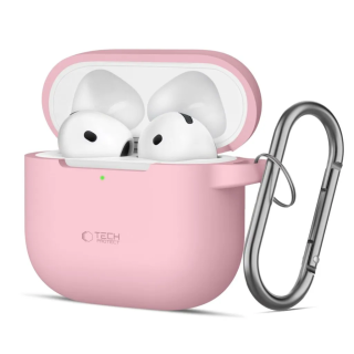 Tech-Protect AirPods 4 rózsaszín szilikon tok