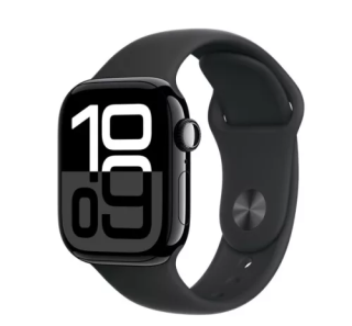 Apple Watch Series 10 GPS 46mm kozmoszfekete alumíniumtok, fekete sportszíj